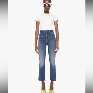 MOTHER The Hustler Ankle Fray Jeans (healing jar)